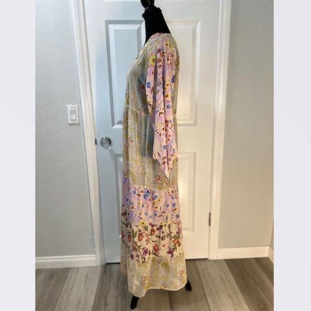 Anthropologie Dani Floral Kimono / Robe in Pink Motif - One Size - NWT - Picture 5 of 7